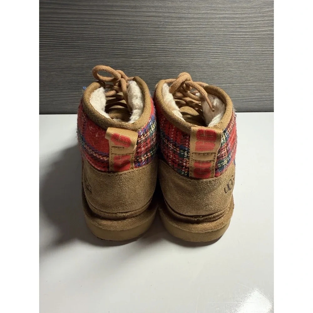 UGG Toddler Boots Size 3 Chestnut Suede Shearling Lined C-3